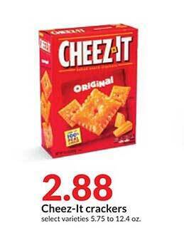 Hy-Vee Cheez-it crackers offer