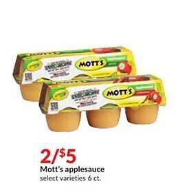 Hy-Vee Mott's applesauce offer