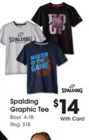 Kroger Spalding graphic tee offer