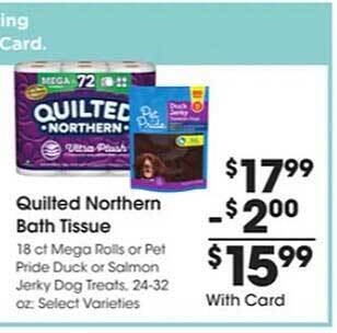 Kroger Quilted northern bath tissue offer