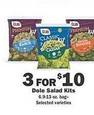 Schnucks Dole salad kits offer