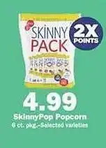 Schnucks Skinnypop popcorn offer