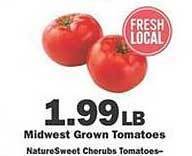 Schnucks Midwest grown tomatoes offer