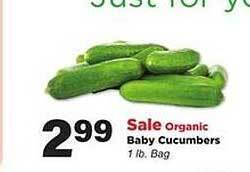 Stater Bros Baby cucumbers offer