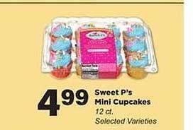 Stater Bros Sweet p's mini cupcakes offer