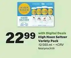 Stater Bros Highnoon seltzer variety pack offer