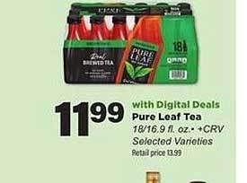 Stater Bros Pure leaf tea offer