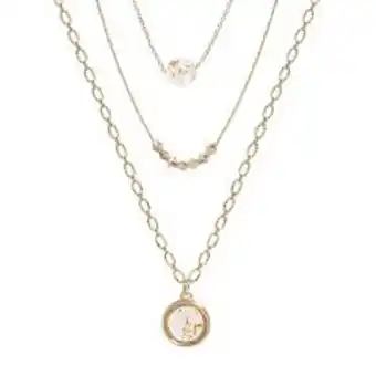Kohl's Lc lauren conrad flecked bead layered necklace offer