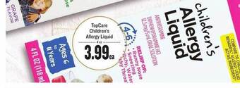Topcare children's allergy liquid