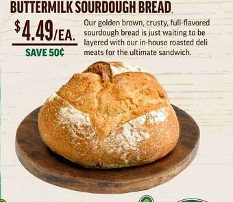 Central Market Buttermilk sourdough bread offer