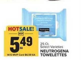 Food Lion Neutrogena towelettes offer