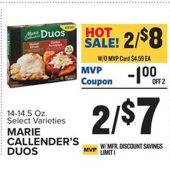 Food Lion Marie callender's duos offer