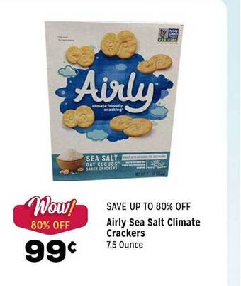 Grocery Outlet Airly sea salt climate crackers offer
