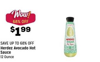 Grocery Outlet Herdez avocado hot sauce offer
