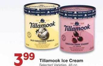 Market Street Tillamook ice cream offer