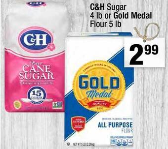 Super King Markets C&h sugar 4 lb or gold medal flour 5 lb offer