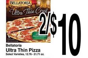 Super Saver Bellatoria ultra thin pizza offer