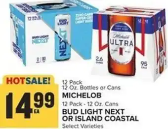 Food Lion 12 oz. Michelob, 12 oz. Bud Light Next or Island Coastal offer