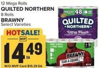 Food Lion Quilted Northern, Brawny offer