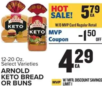 Food Lion 12-20 oz. Arnold Keto Bread or Buns offer