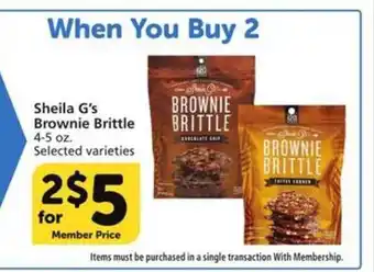 Vons Sheila g's brownie brittle offer