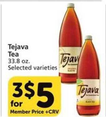 Vons Tejava tea offer