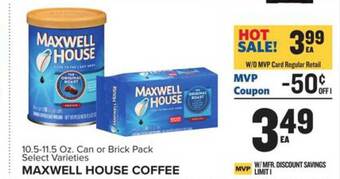 Food Lion Maxwell house coffee offer
