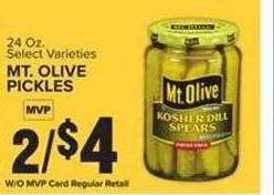 Food Lion Mt. olive pickles offer