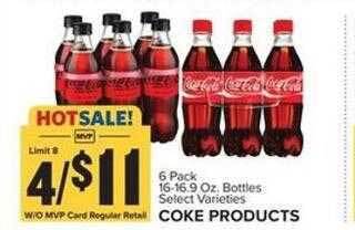 Food Lion Coke products offer