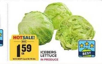 Food Lion Iceberg lettuce offer
