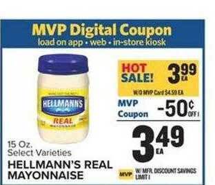 Food Lion Hellmann's real mayonnaise offer