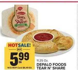Food Lion Depalo foods tear n' share offer