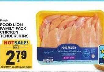 Food Lion Food lion family pack chicken tenderloins offer