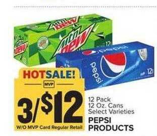 Food Lion Pepsi products offer