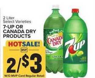 Food Lion 7-up or canada dry products offer
