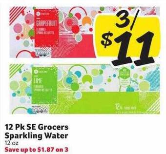 Harveys Supermarkets 12 pk se grocers sparkling water offer