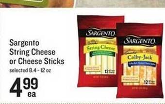 Lowes Foods Sargento string cheese or cheese sticks offer