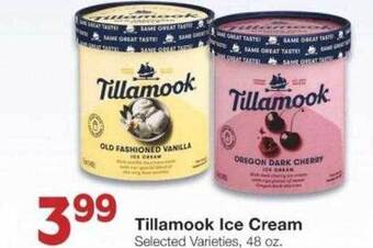 Market Street Tillamook ice cream offer
