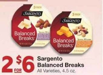 Market Street Sargento balanced breaks offer