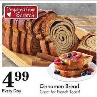 Pavilions Cinnamon bread offer