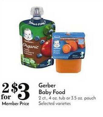 Pavilions Gerber baby food offer