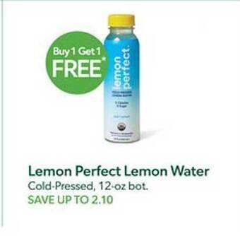 Publix Lemon perfect lemon water offer