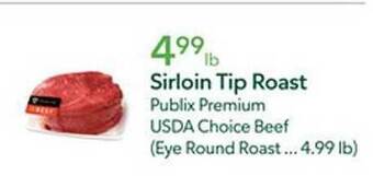 Publix Sirloin tip roast offer