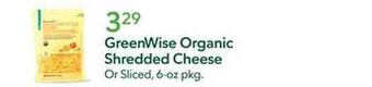 Publix Greenwise organic shredded cheese offer