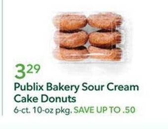 Publix Publix bakery sour cream cake donuts offer
