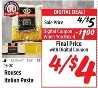 Rouses Rouses italian pasta offer