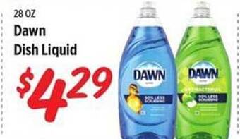 Rouses Dawn dish liquid offer