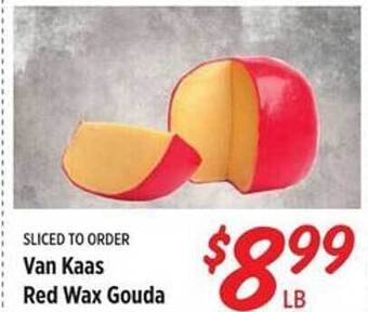 Rouses Van kaas red wax gouda offer