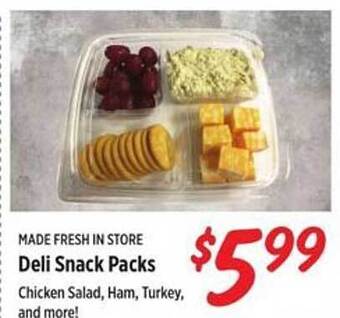 Rouses Deli snack packs offer
