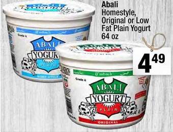 Super King Markets Abali homestyle, original or low fat plain yogurt offer